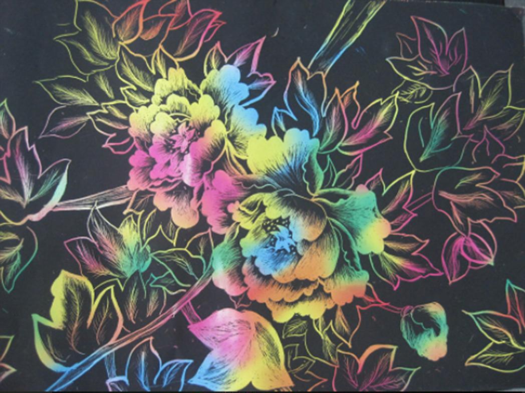 刮画:一种可肆意妄为,也可温柔细腻的画作