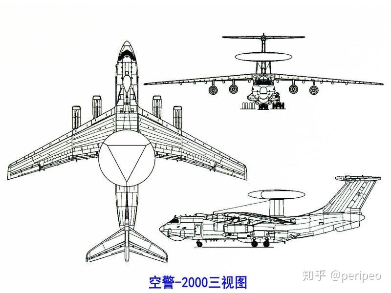 了很多很多,因为大圆盘较重和面积较大等原因,中国的空警2000支架较短