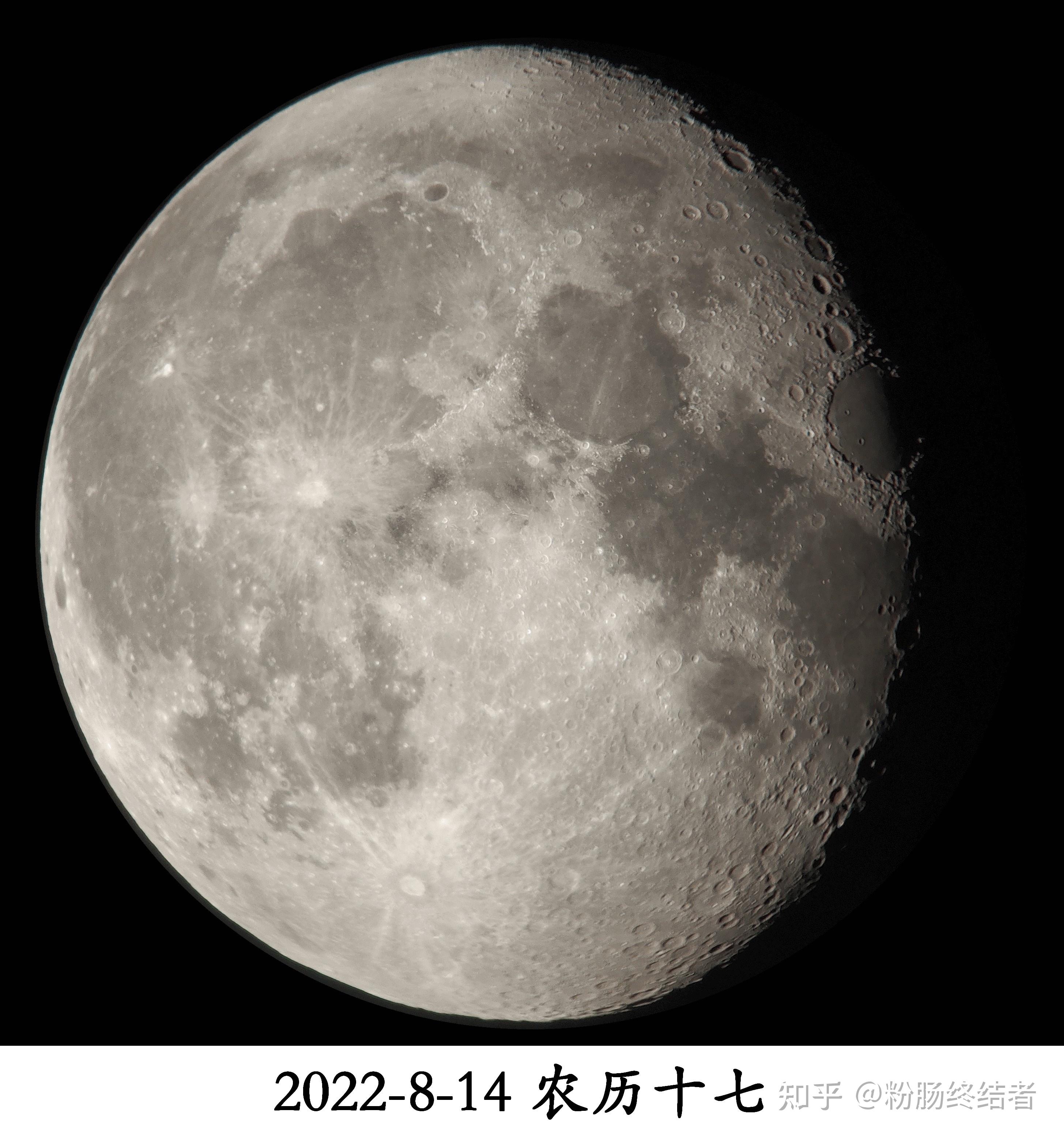天文望远镜拍摄月相图集(农历初三至二十一) 知乎