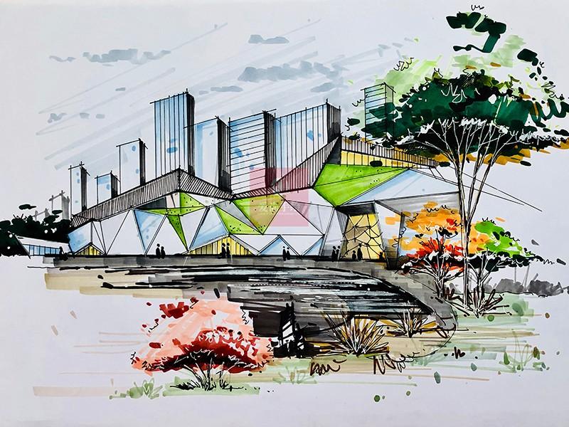 《二十二点-聊考研》| 环境艺术设计考研手绘-