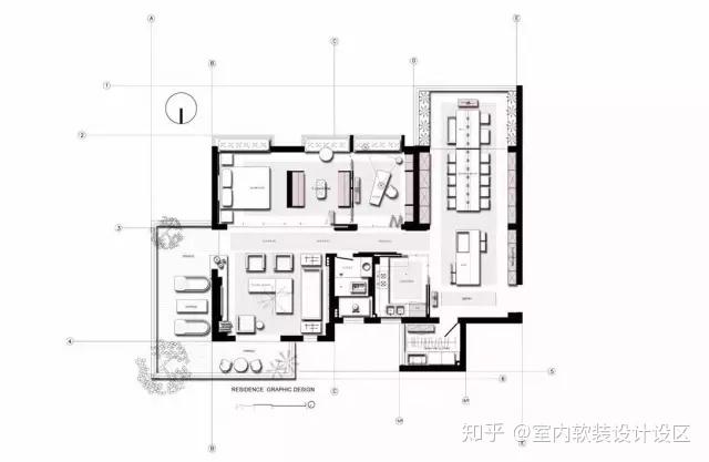 第一眼看一個方案是好是壞要從總體分析,看整個方案的動線是否均勻