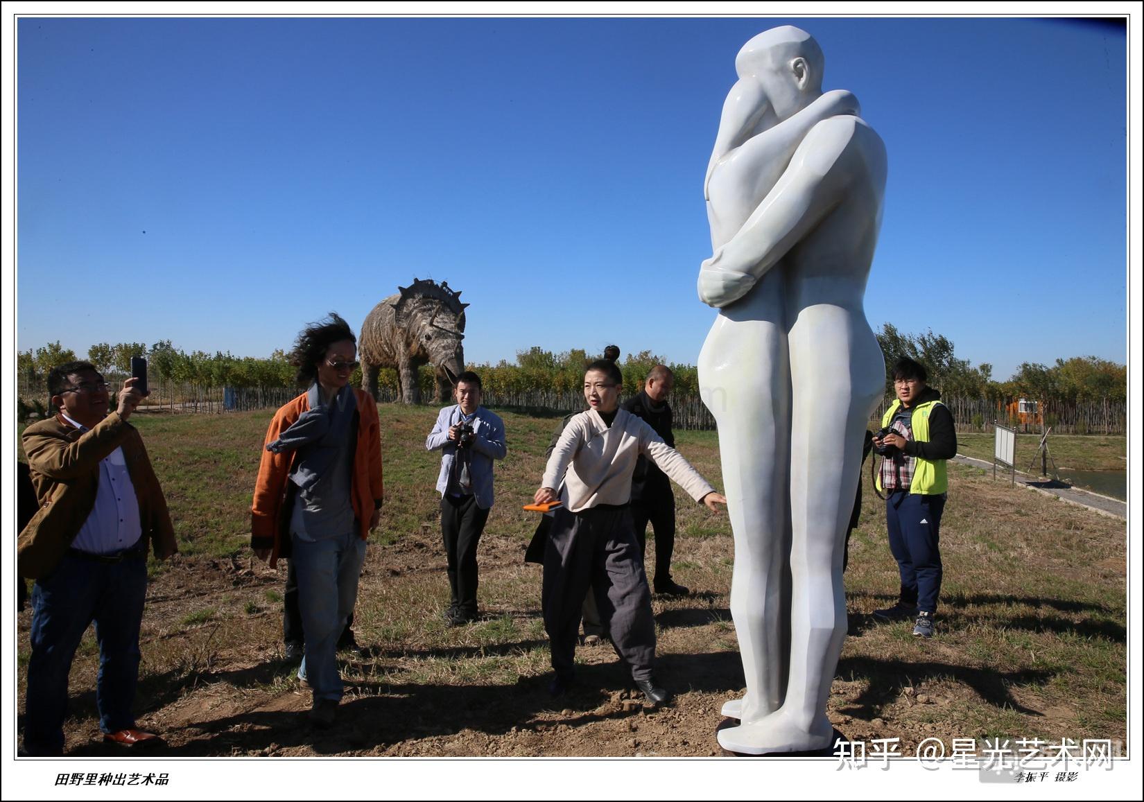 艺术乡村计划发起人中国著名乡村雕塑家邱天老师打造的无棣装置艺术