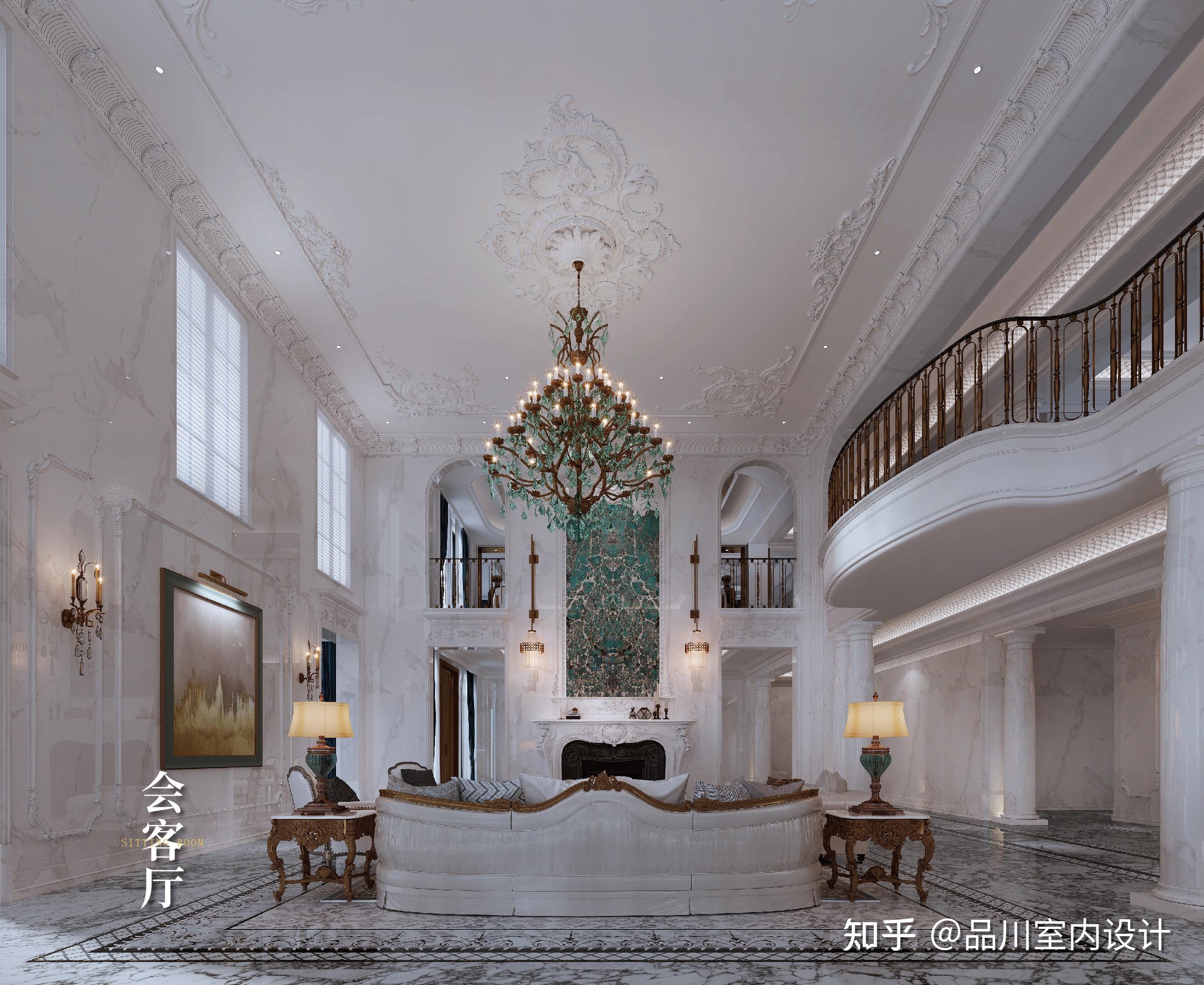 福州别墅设计 | 品川设计 | 法式别墅天花板 - 知乎