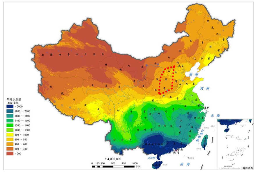 黄土高原气候类型图图片