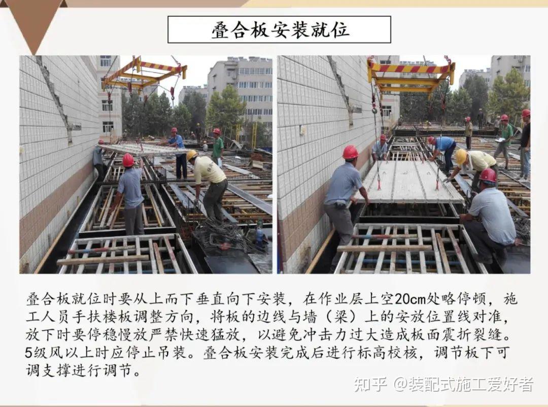 装配式建筑预制叠合板安装施工工艺 - 知乎