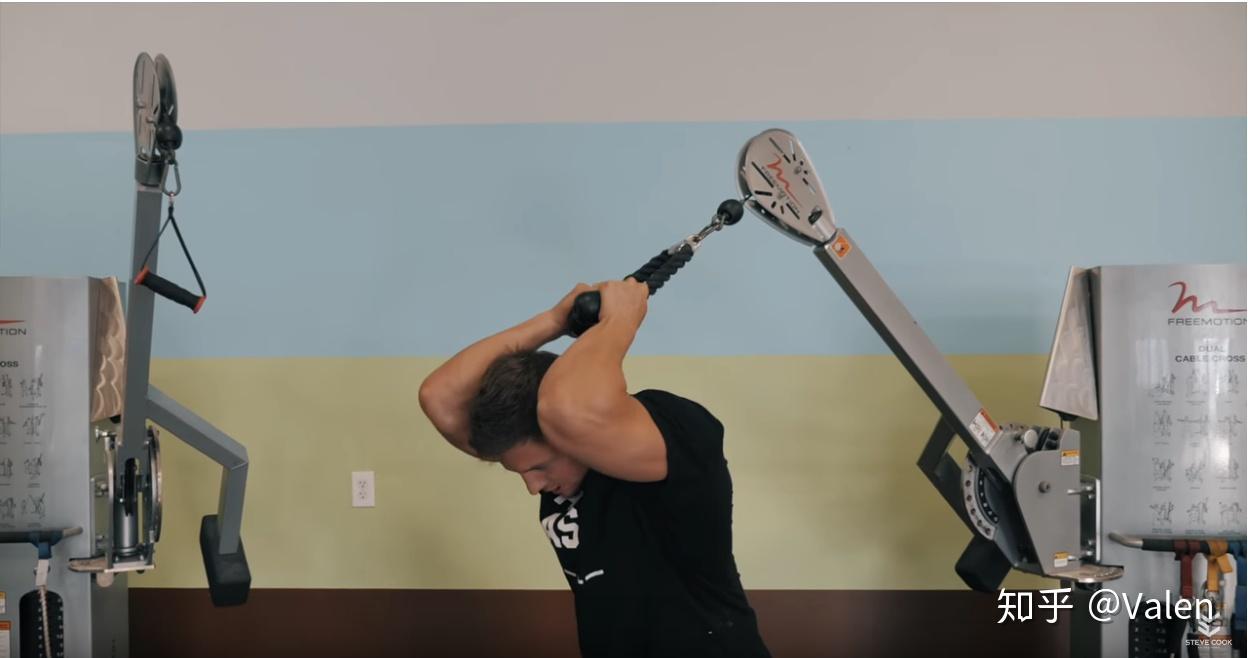 动作四:座椅臂屈伸 bench dip自重或者绳索的动作一般都会作为我的