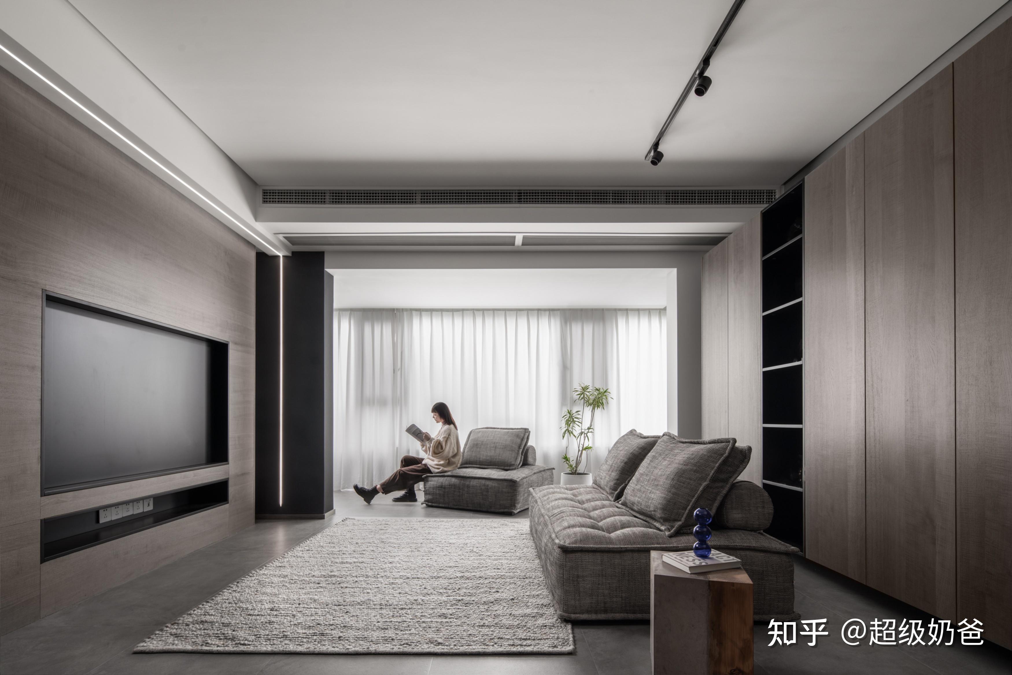 140㎡极简风舍一房换衣帽间回字形动线太高级了