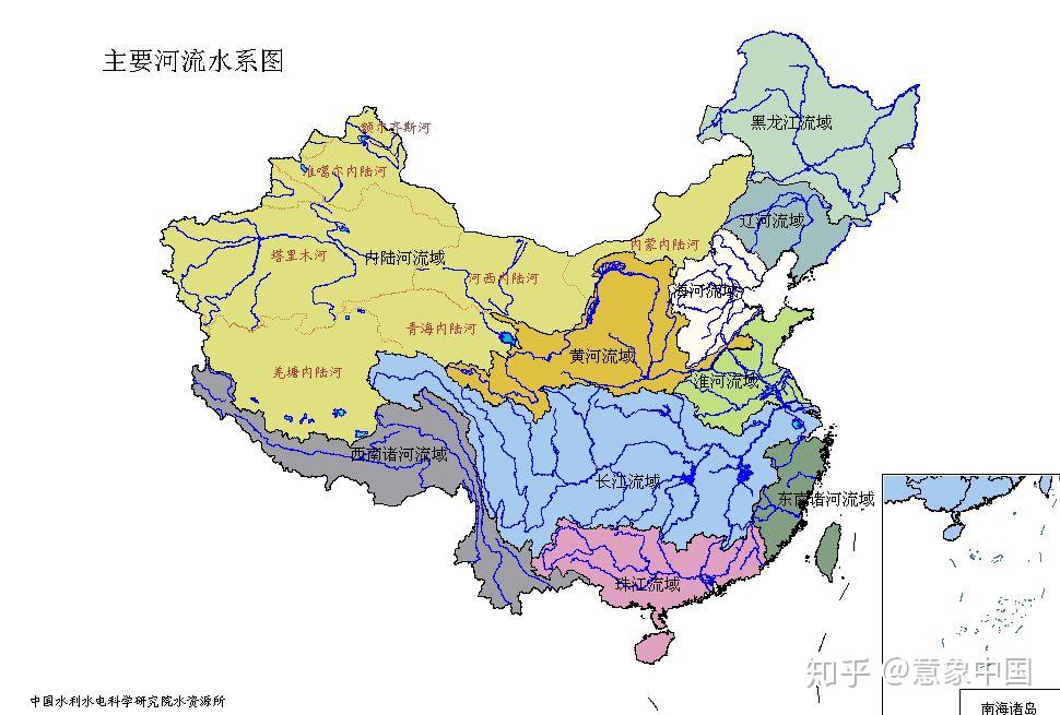 水系图(*数据取自水利部《第一次全国水利普查公报》)日夜奔流流域