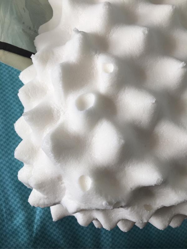 帮我看看这个乳胶枕有多假?