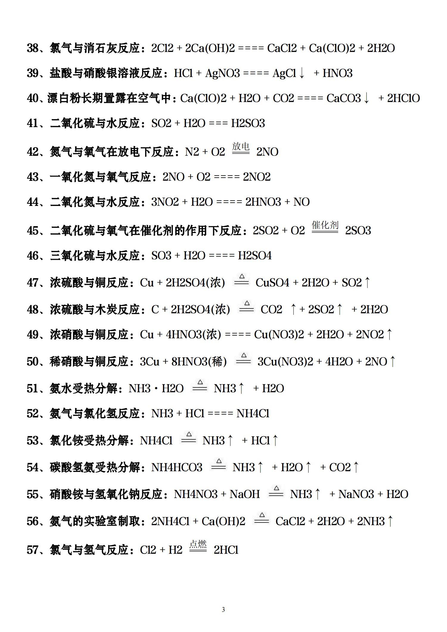 高中化学常用公式汇总