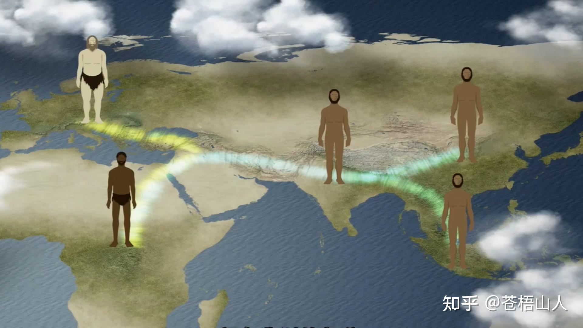 大约12万年前,非洲"智人"为了生存,开始大规模向外部迁移,寻找理想的