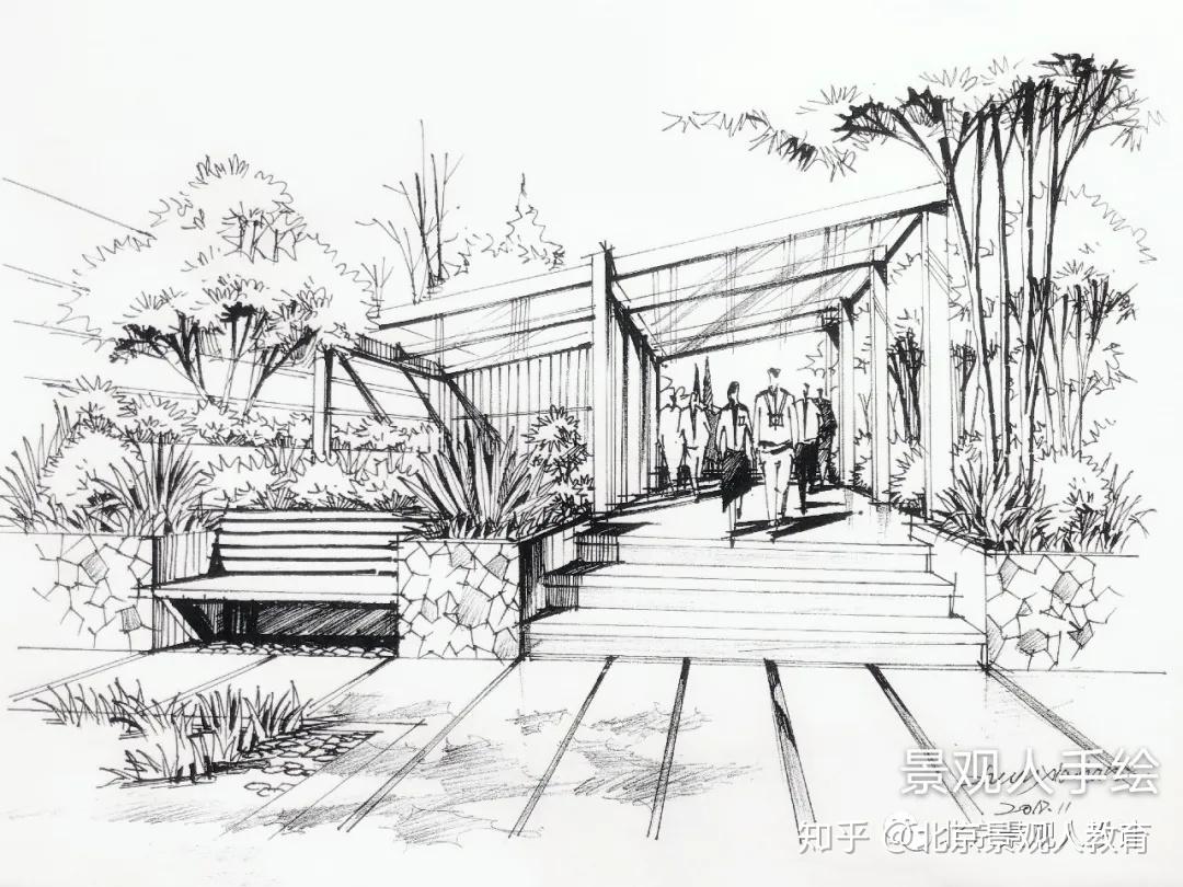 2021考研景观人20张快速上手节点简易效果图供你参考