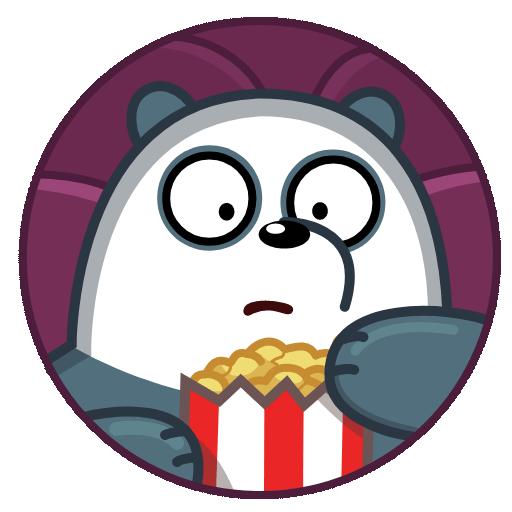 telegram上有趣的表情包之一——three bears - 知乎