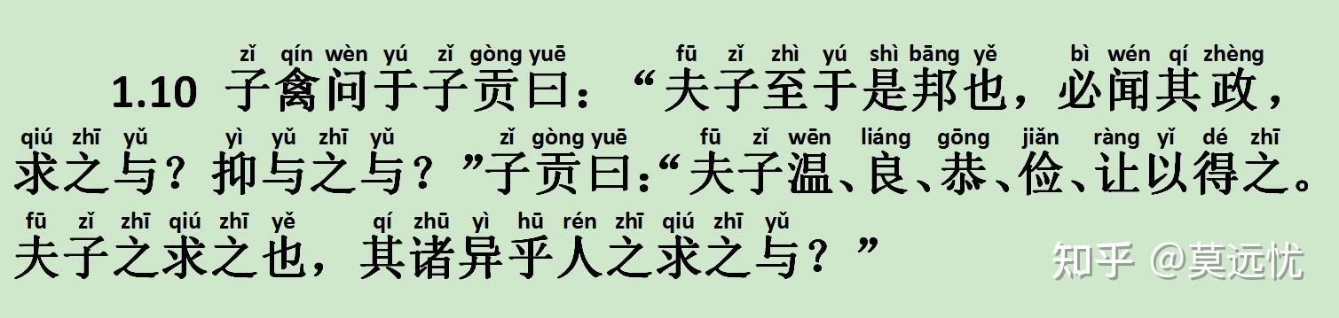 学而篇110子禽问于子贡曰夫子至于是邦也必闻其政求之与抑与之与