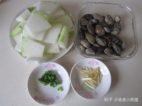 油鹽適量一,蛤蜊冬瓜湯蛤蜊,性冷味鹹,有滋陰潤燥,利尿消腫的,軟堅