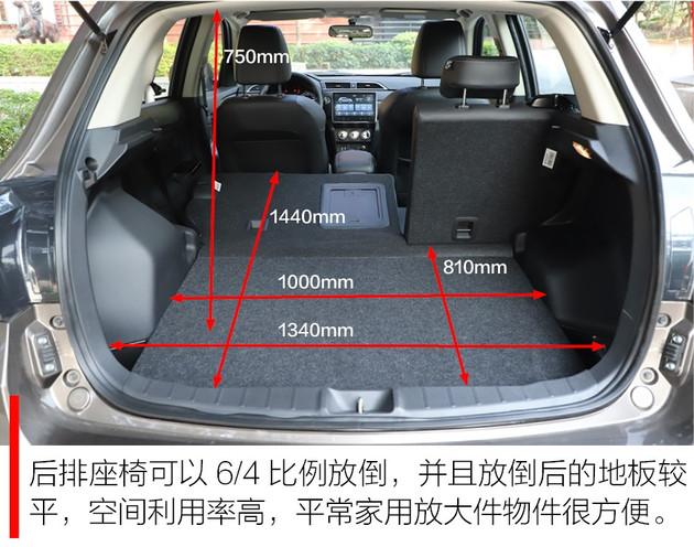 三菱翼神后备箱尺寸图片