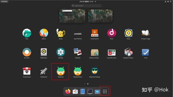 Linux android waydroid 