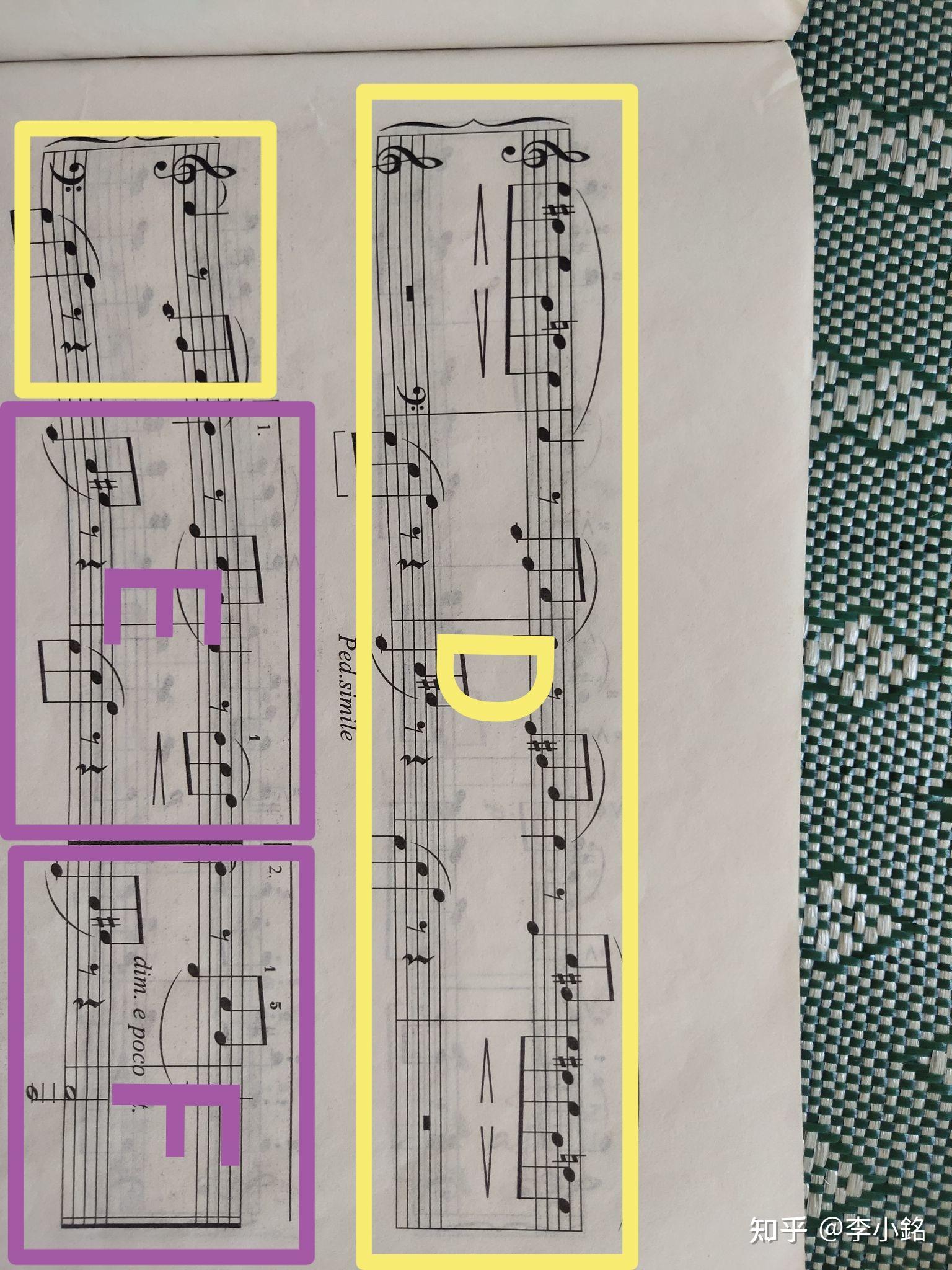 钢琴谱的反复记号图解图片