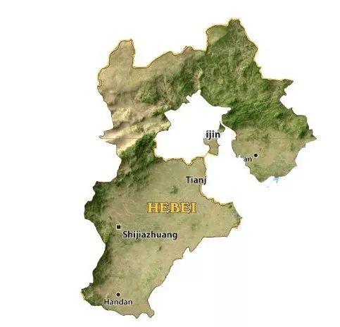河北三维地形图像半松开拳头,像不规则簸箕又像少了眼的头部我们