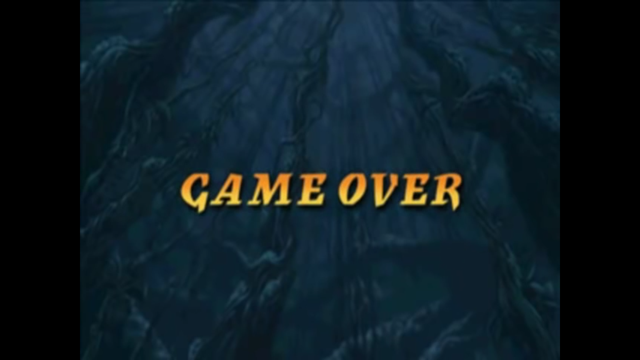 gameover画面恐惧症