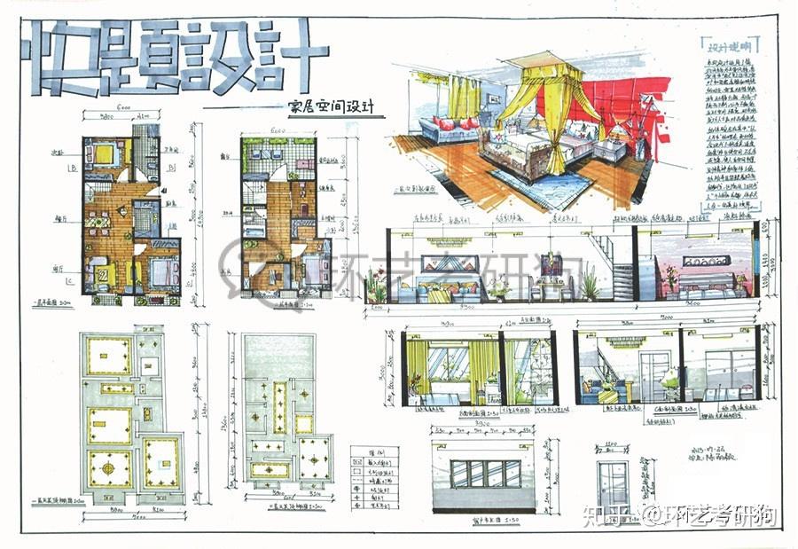 室内快题丨家居空间专题作品集锦-不定期更新 - 知乎