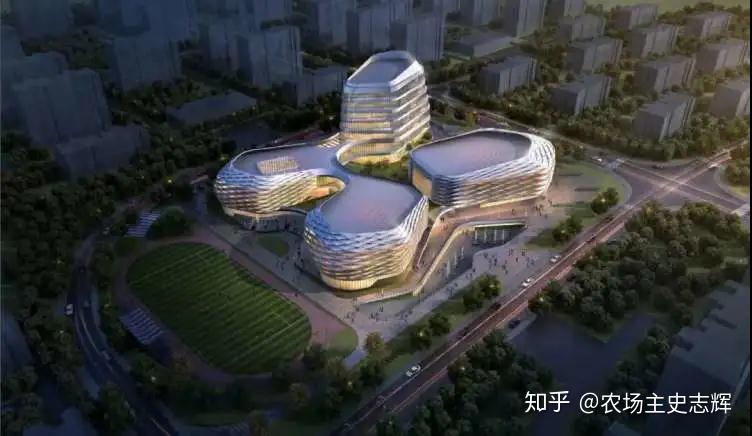 9号线松江老城中的新城上外贸实验学校体育馆交之影大厦占领松江c位