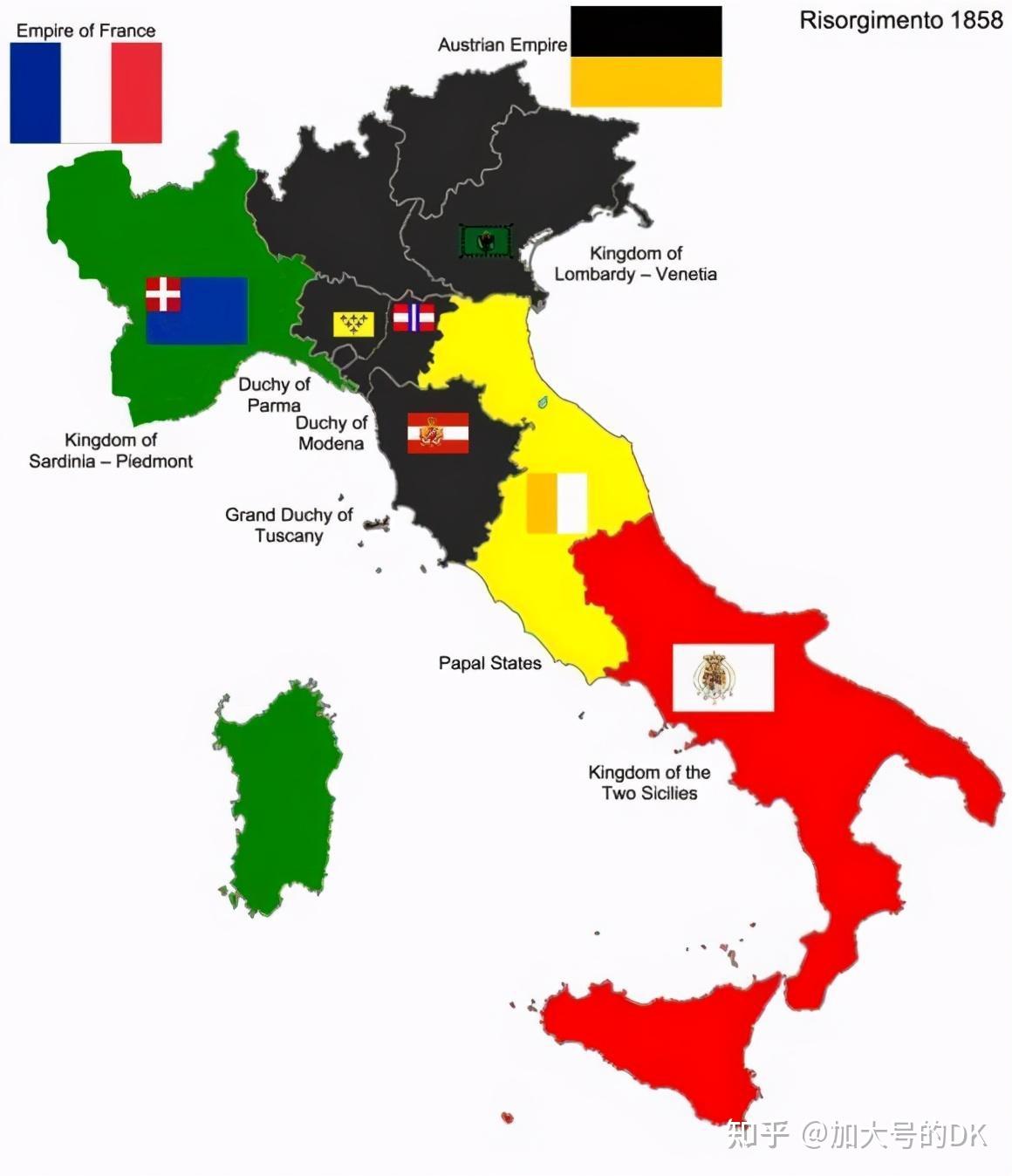 艰难的统一之路,两条路线统一的意大利——意大利简史6