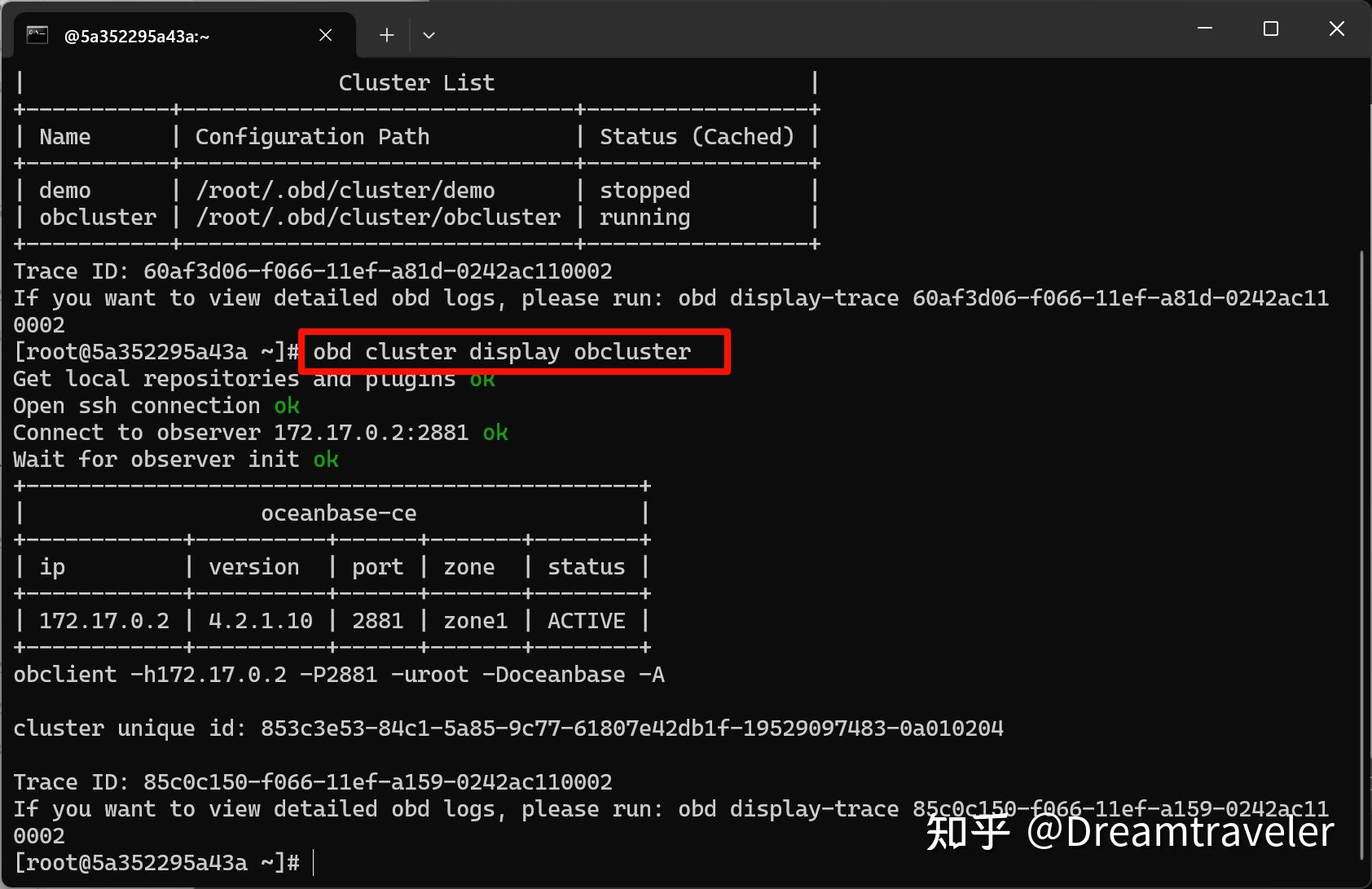 Oceanbase windows docker dbeaver 