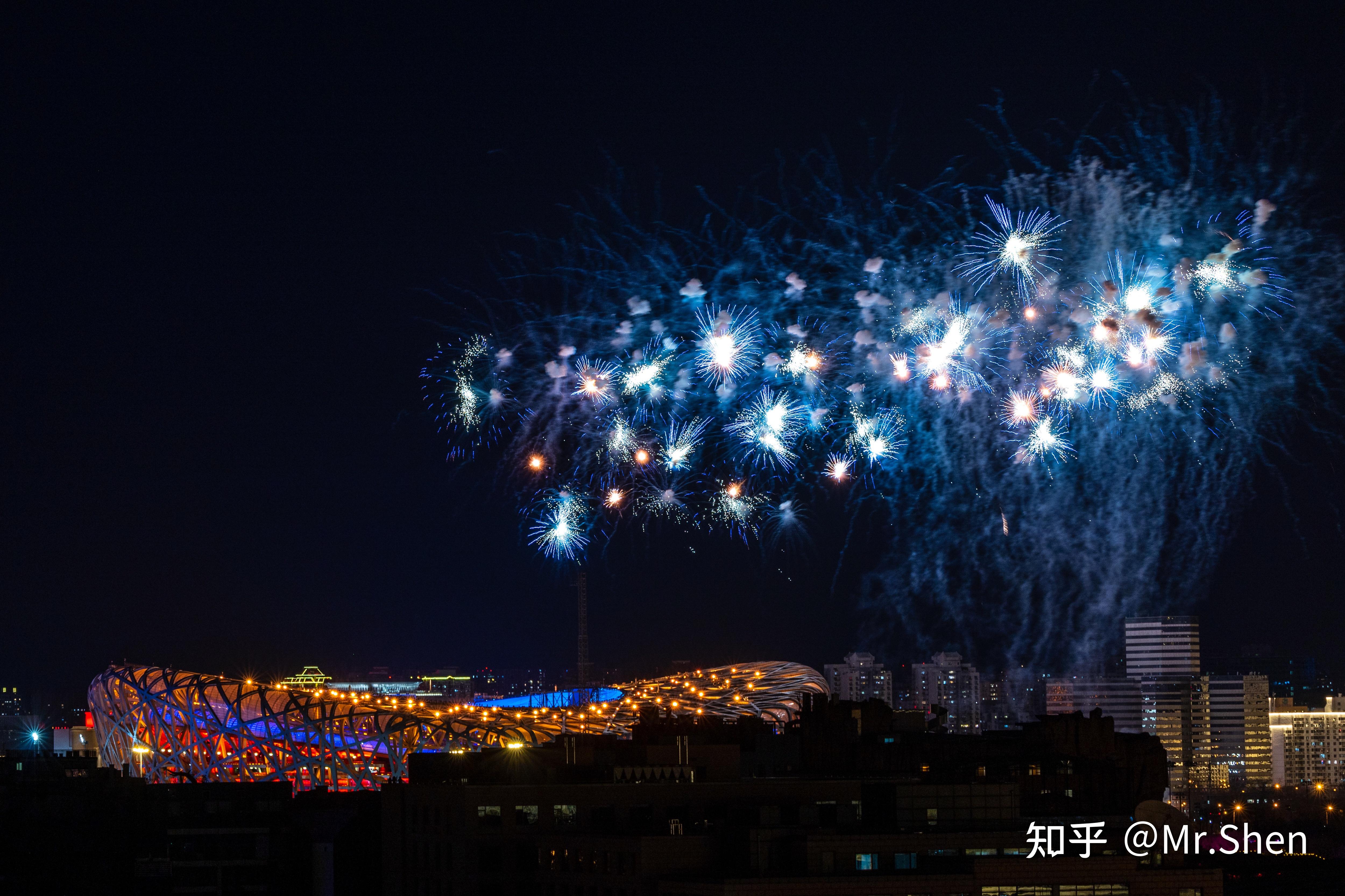 冬奥开幕式烟花图片