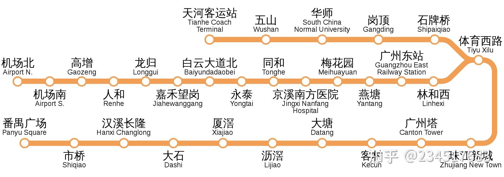 3号线广州地铁线路图图片