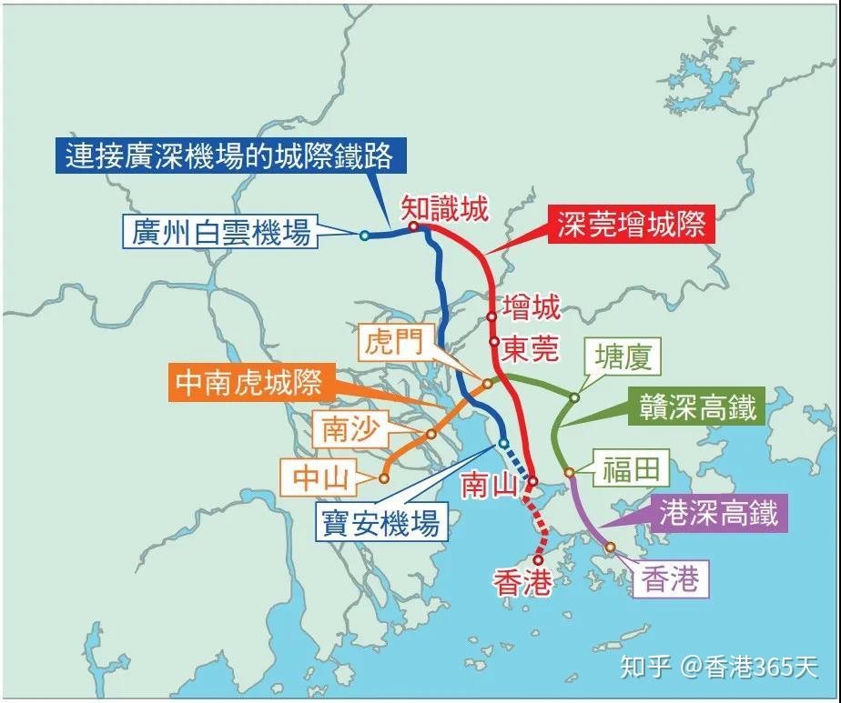 大灣區高鐵規劃出爐多條線路通香港