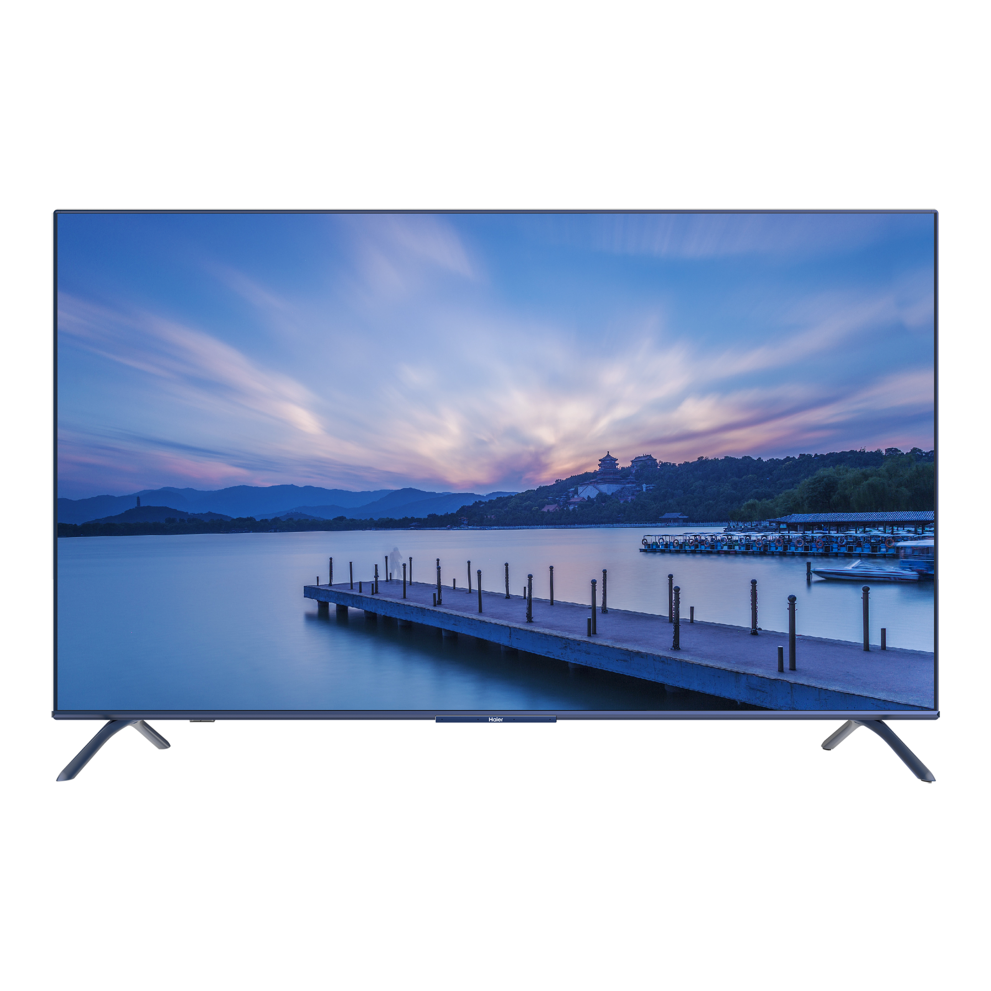 海尔u6系列电视产品参考图以海尔电视u6为例,除在家能呈现4k超高清