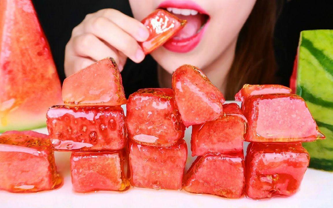 sun as ☆ 甘甜红心火龙果糖葫芦 食音咀嚼音