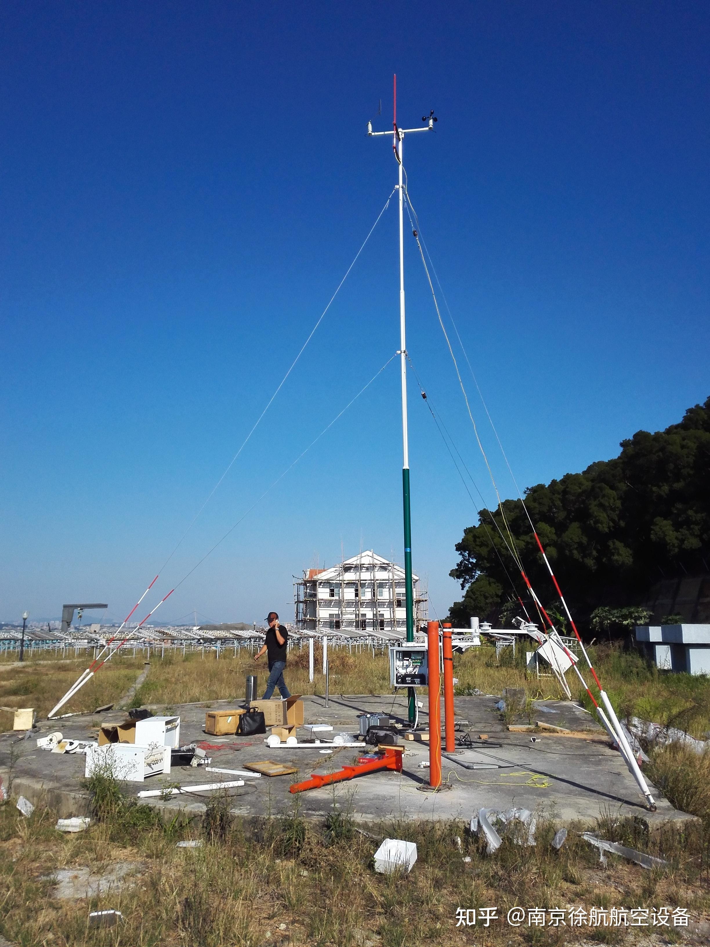 自动气象观测站风杆气象站拉线风杆人工气象观测站风杆