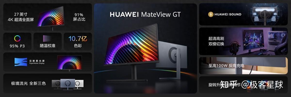 长时间看屏幕买什么显示器比较好?护眼能力出众华为MateView GT值得信赖