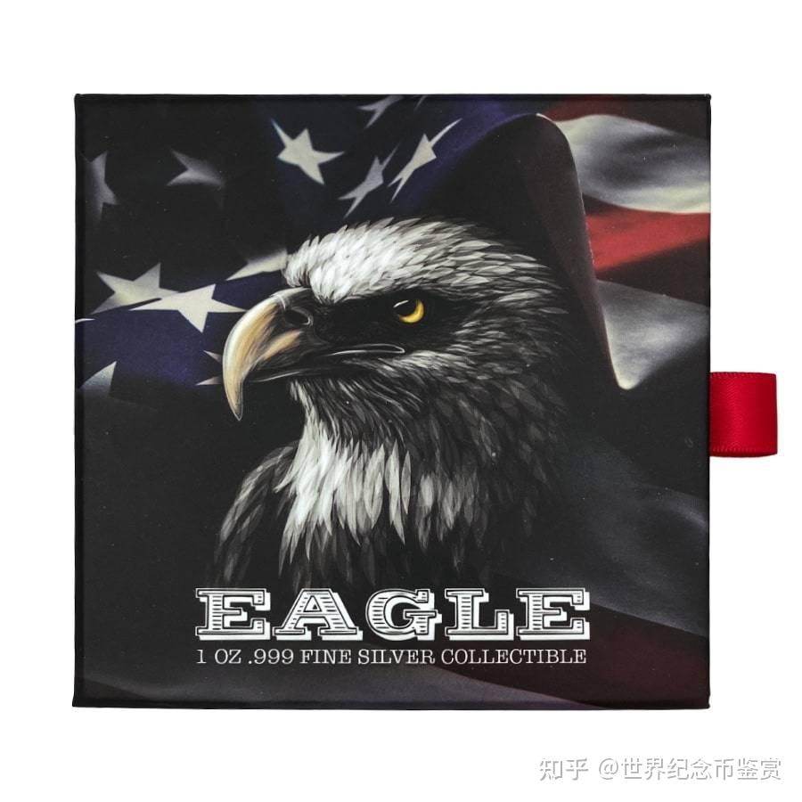 2022年乍得1盎司美国鹰形高浮雕银币