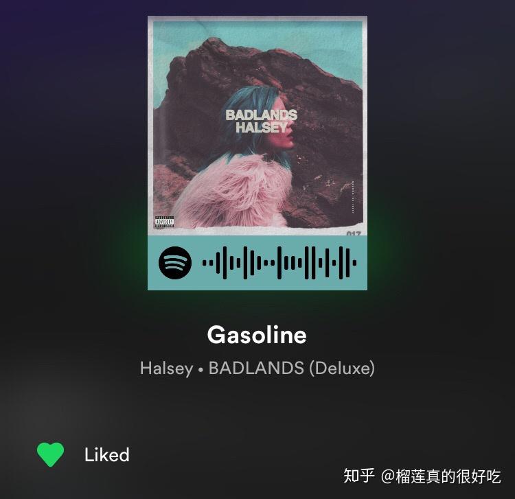 《gasoline》是halsey在2015年发布的专辑《badlands》中的一首单曲