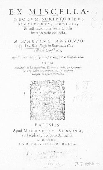Ex miscellaneorum scriptoribus digestorum, codicis et institutionum iuris civilis interpretatio, 1580