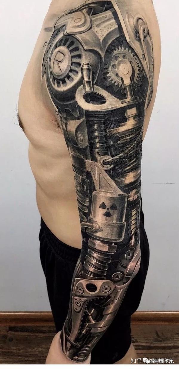 柒刺青纹身素材第四十八期 机械臂 知乎