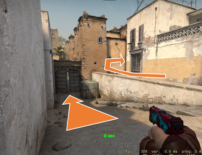 顶级结构csgo经典爆破模式地图中路结构分析