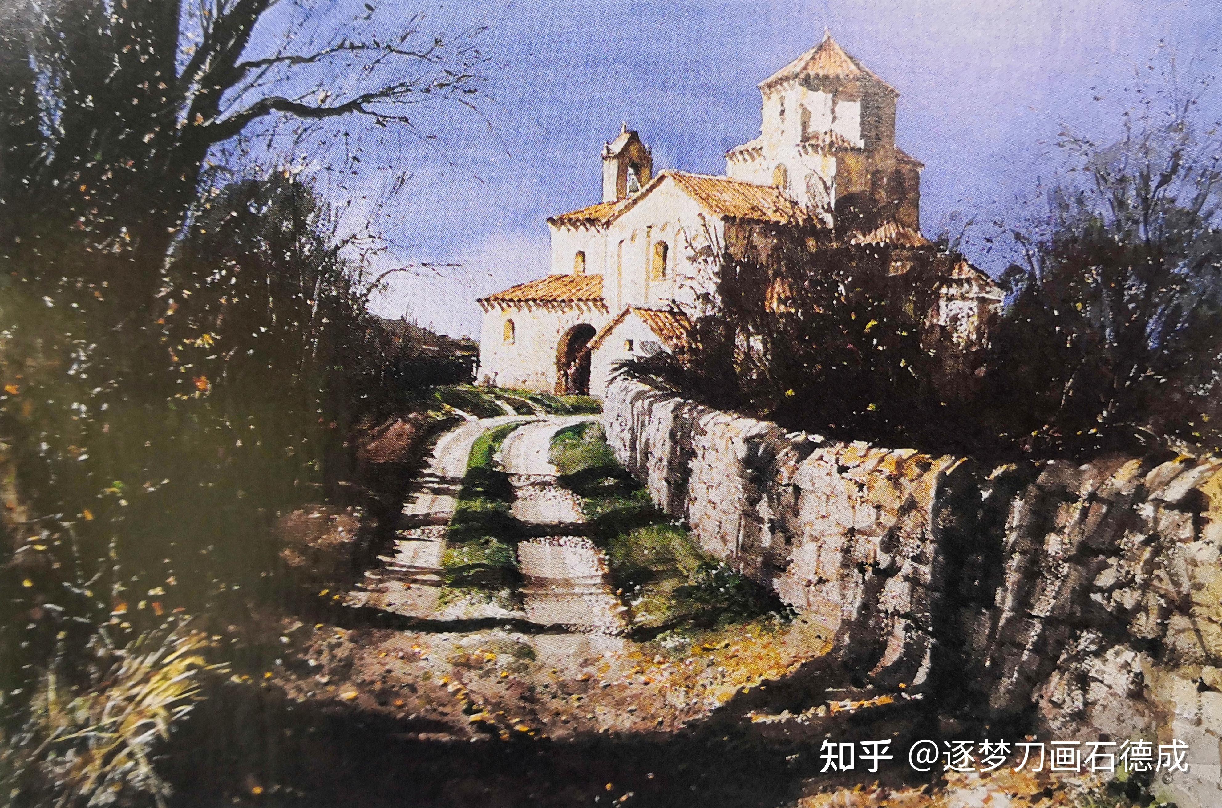 在这幅作品中,画家运用了基本的明暗图案,互相连接的白色色块和黑色