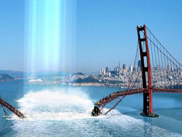 旧金山大桥垮塌图片
