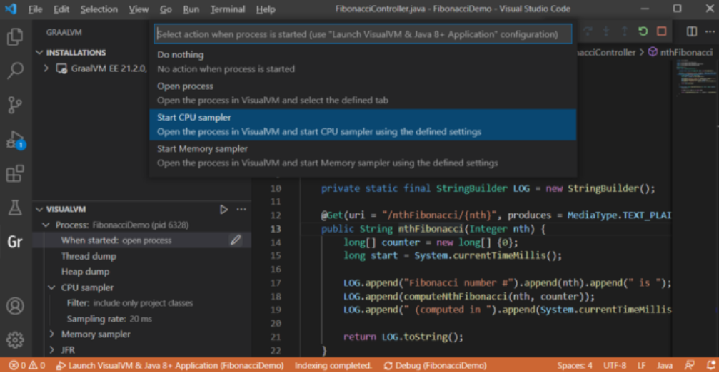 在 VS Code 中使用 GraalVM 和 VisualVM 进行性能和内存分析 - 知乎