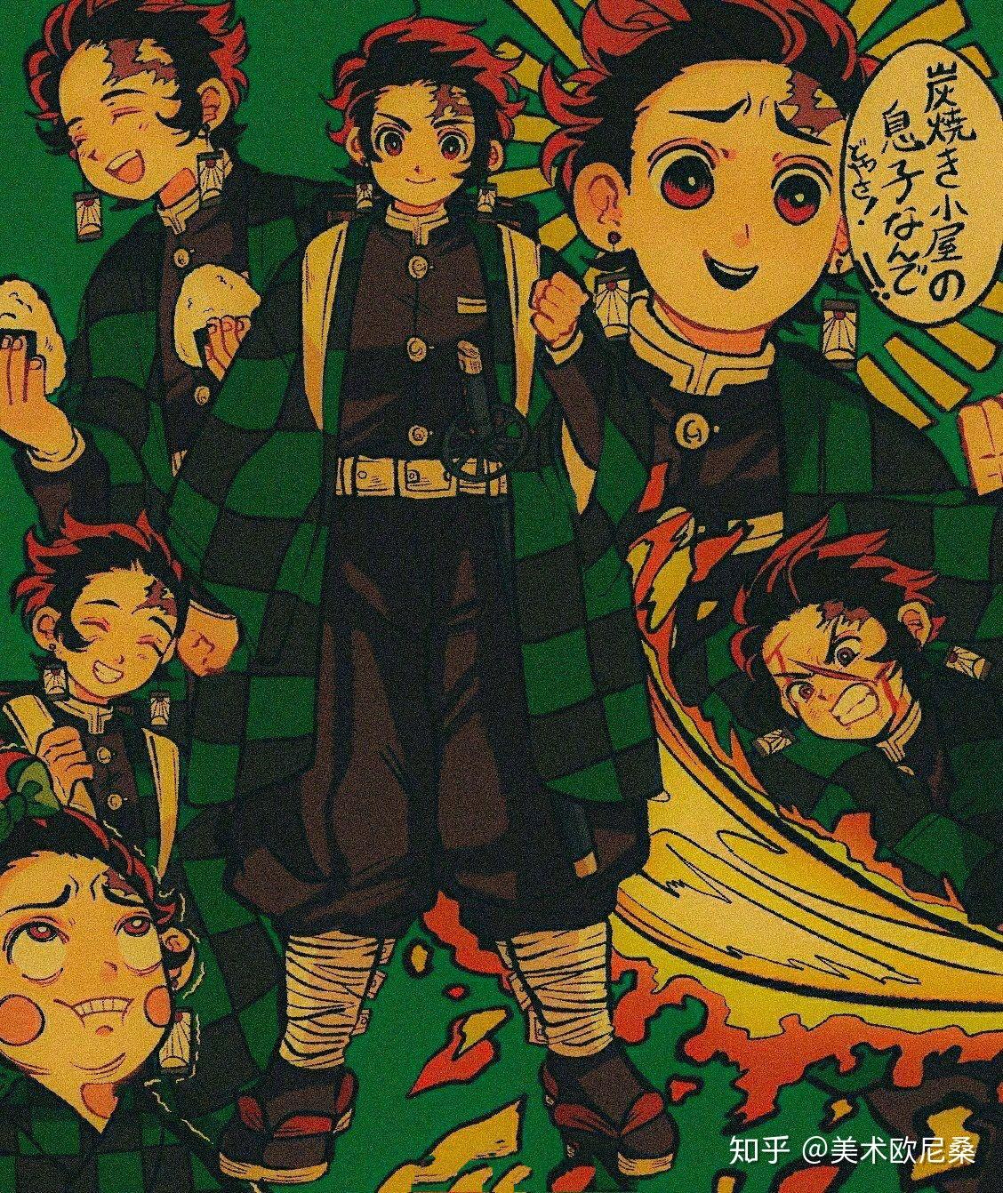 复古画风下的经典日漫角色来自日本画师pikurusu漫画插画分享动漫壁纸