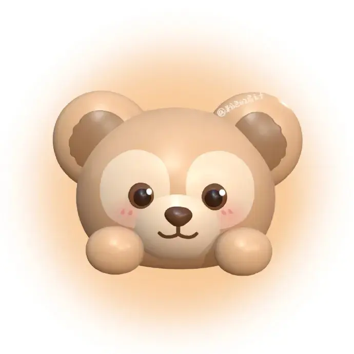 3d立体迪士尼小玩偶头像玲娜贝儿星黛露杰拉多尼噗噗雪莉玫等