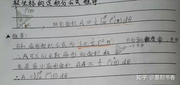 极坐标下 定积分求面积公式推导 知乎 极坐标下 定积分求面积公式推导 知乎