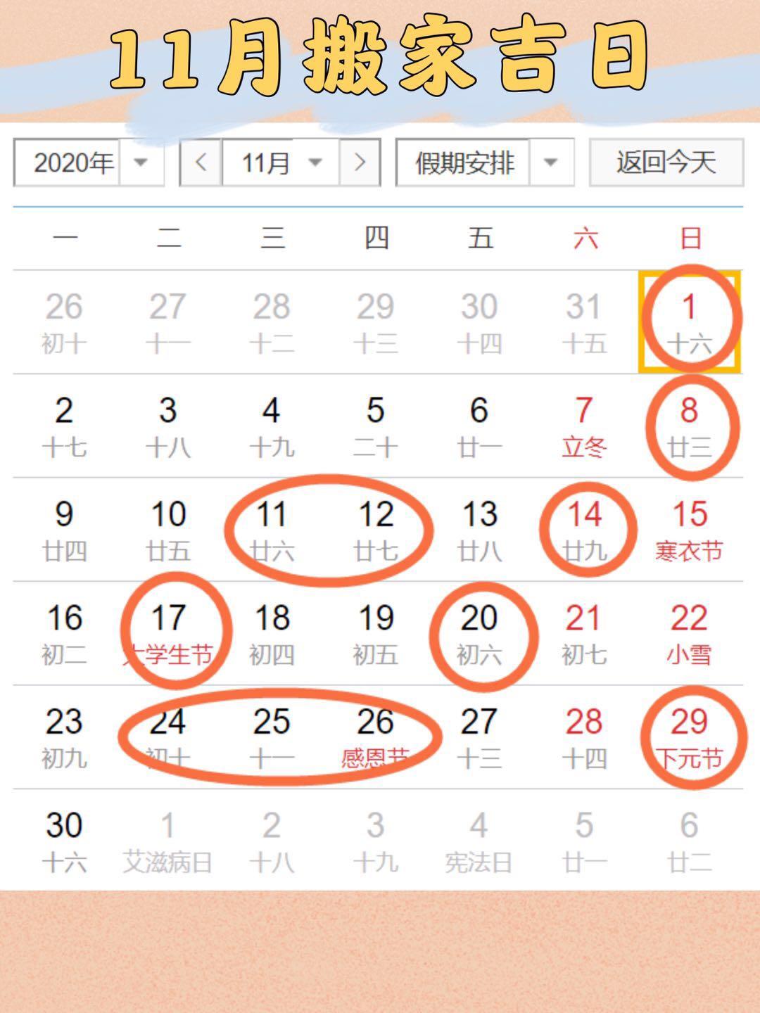 看這篇就夠了 7 天前 今年11月適合搬家的黃道吉日一共有11天,這些