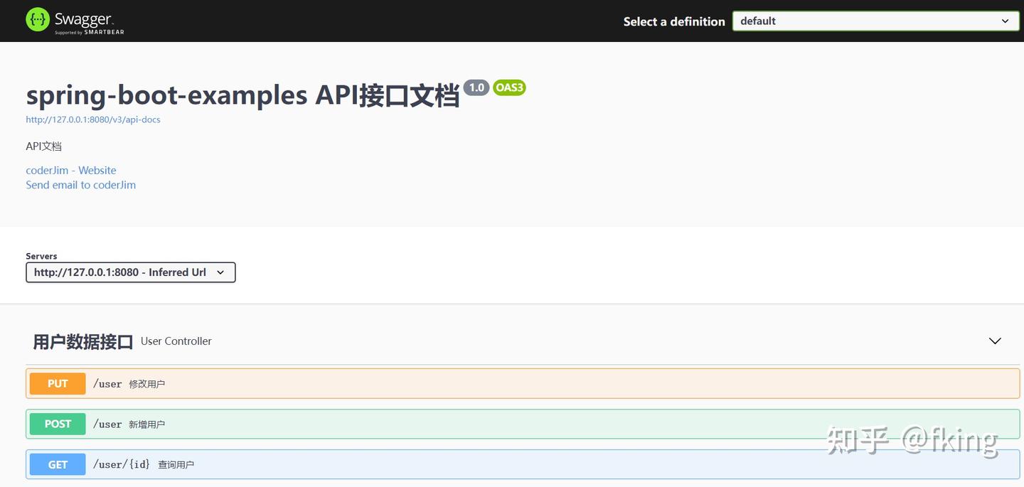 github - davidjimenezanca example... SpringBoot整合swagger - 知乎