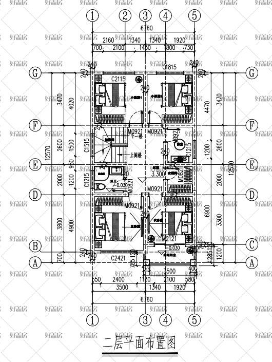 6x12米农村自建房图纸图片