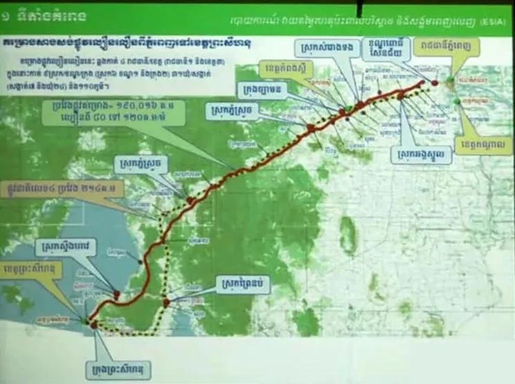 金边至西哈努克港4号公路,金边经马德望至泰国边境的5号公路和金边经